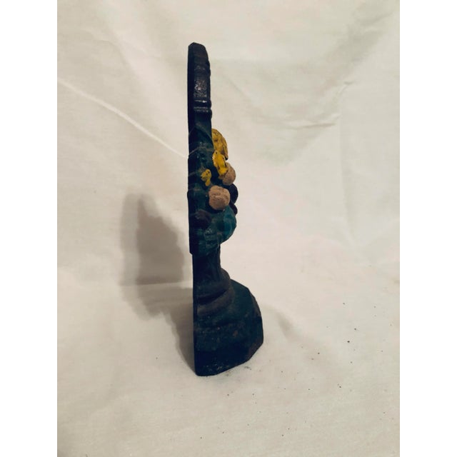 Late 19th Century Cast Iron Bouquet Door Stop For Sale - Image 5 of 6