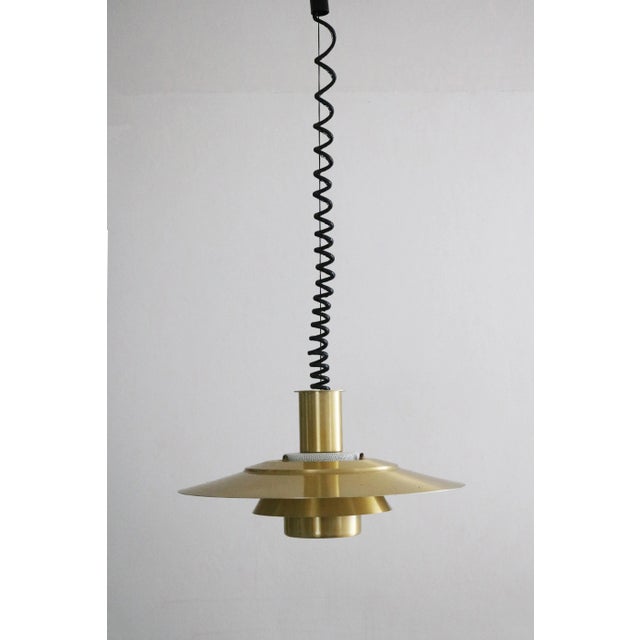 Danish Slats Pendant Lamp from Jeka Denmark, 1970s For Sale - Image 3 of 7