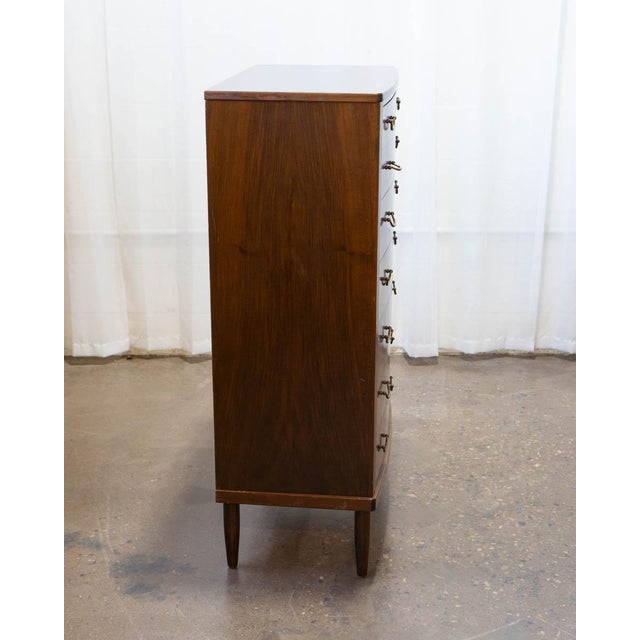 Wanscher Style Danish Modern Walnut Chest of Drawers, C. 1950s For Sale - Image 14 of 14