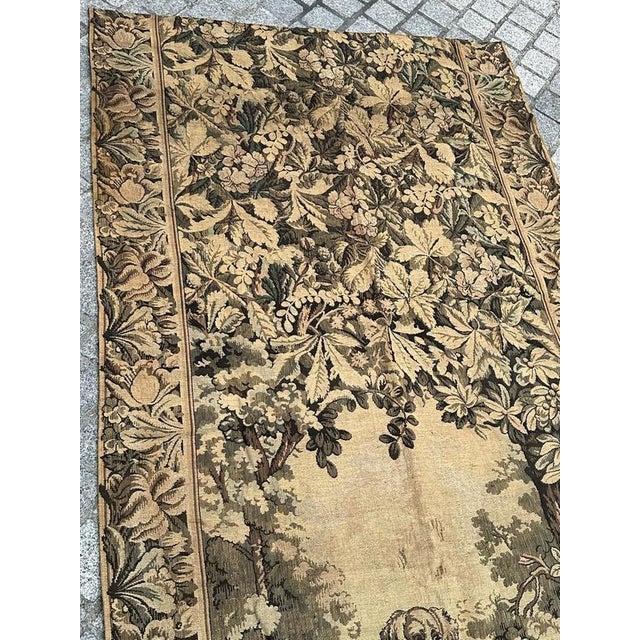 Vintage French Aubusson Style Jacquard Tapestry Panel, 1940s For Sale - Image 3 of 18