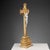 Crucifix in Gilded Wood and Biscuit Porcelain For Sale - Image 3 of 9