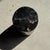Small Side Table in Black Petrified Wood with Striates and Beige Lower Side For Sale - Image 4 of 18