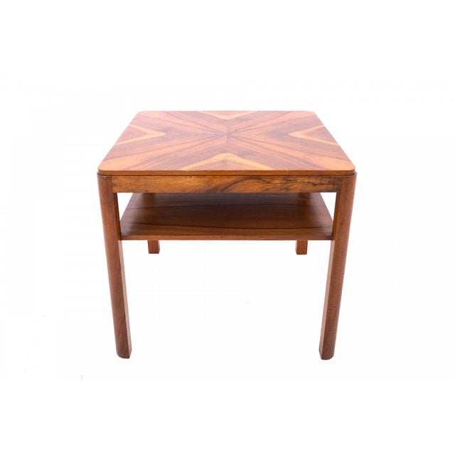 Art Deco Square Table, Poland, 1950s For Sale - Image 3 of 7