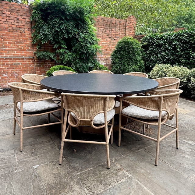 2020s Sutherland Lakeshore Dining Table & 8 Sag Harbor Chairs For Sale - Image 5 of 12
