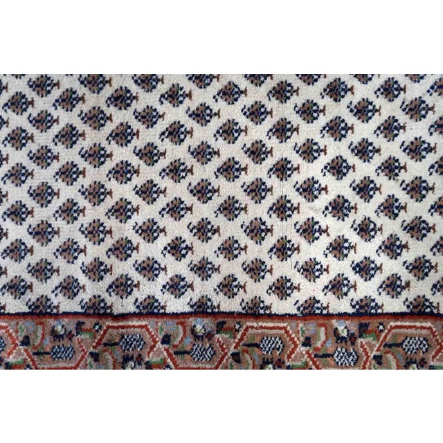 Textile 1970s Handmade Vintage Indian Seraband Rug 2.3' X 4.5' For Sale - Image 7 of 11