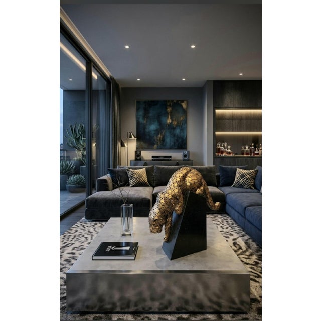 Introduce a touch of the exotic and opulent to your interiors with this exceptional large scale sculpture. A powerful...