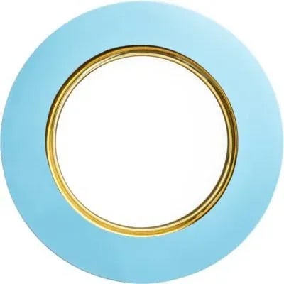 Modern Nicolette Mayer Oro 24k Crystal Charger 13" Plate, Sky Blue For Sale - Image 3 of 3