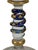 Art Nouveau Bohemian Art Glass Wine Glasses With Cobalt Serpent Attributed to Harrach Bohemian Glass For Sale - Image 3 of 9