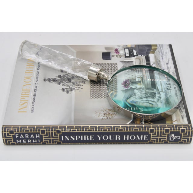 Transparent Vintage Lucite Handle Magnifying Glass For Sale - Image 8 of 8