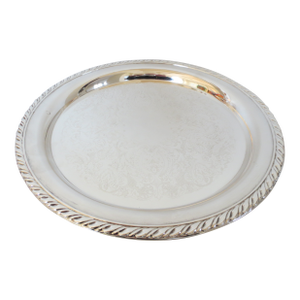 1970s Silverplate Platter 12.5" Diameter