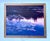 Impressionist Vintage Impressionist Water Lily Pond Oil Painting in Cobalt Blue & Violet For Sale - Image 3 of 5