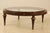 Glass Top Large Round French Style Coffee Cocktail Table For Sale - Image 4 of 13