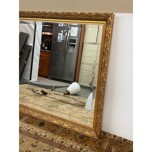 Gilt Acanthus Carved Mirror, Vintage For Sale - Image 4 of 12