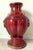 Large 25" Ornate Bombay Red Stoneware Figural Lion Handle Urn Vase For Sale In West Palm - Image 6 of 17
