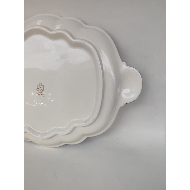 Large Earthenware Tray from Gien, 1970s For Sale - Image 6 of 12