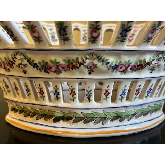 French Reticulated Bowl by Sevres, C. 1900 For Sale - Image 13 of 16