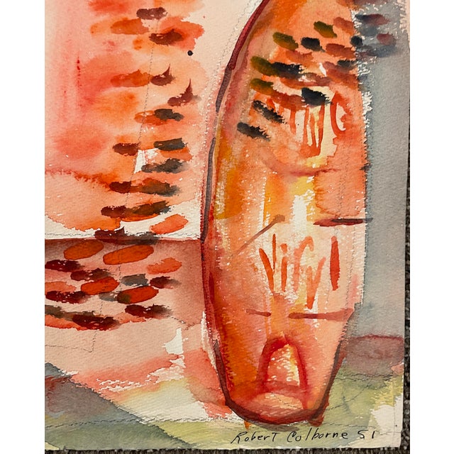 Robert Colborne (1931-2002) . Signed and dated 1951 lower right, estate stamp on the back. Colborne worked in...