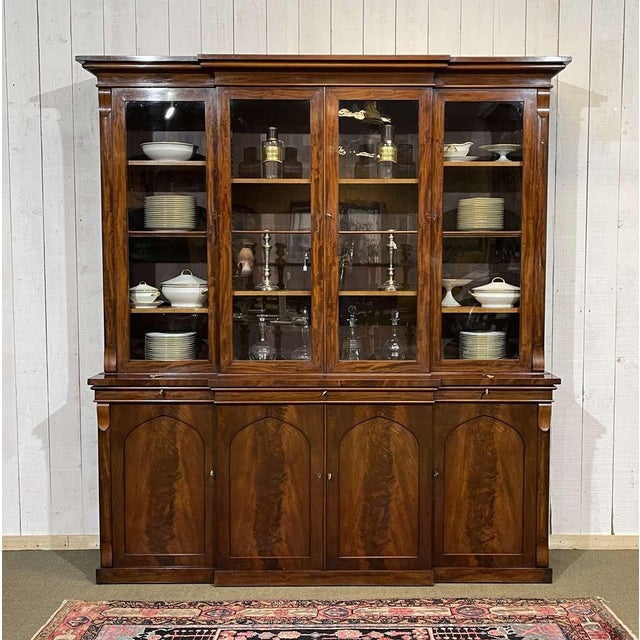 19th Century Victorian Bookcase in Mahogany For Sale - Image 18 of 18