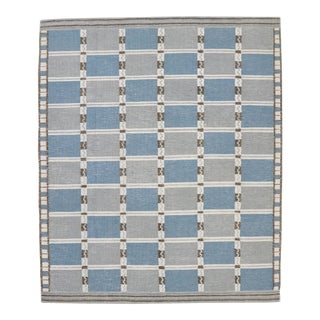 Swedish Inspired Kilim Rug With Scandinavian Modern Style, 08'09 X 10'04 For Sale