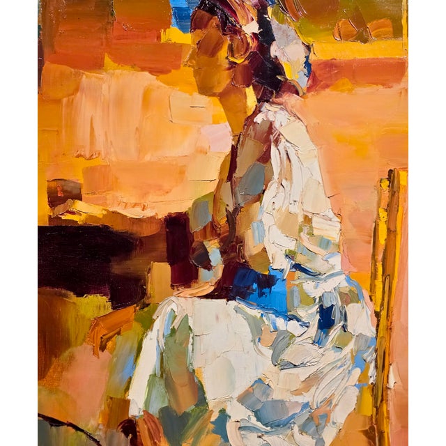 Nicola Simbari - Saffron Daydream - 1964 Oil Painting For Sale In Los Angeles - Image 6 of 12