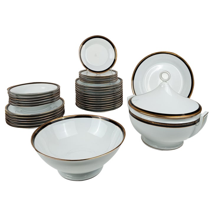 China Dinner Service for 6 by Richard Ginori, 1970s, Set of 33 Chairish