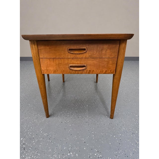 1960s Lane Mid-Century Modern Walnut Side Tables Cir. 1965 (Pair) For Sale - Image 5 of 10