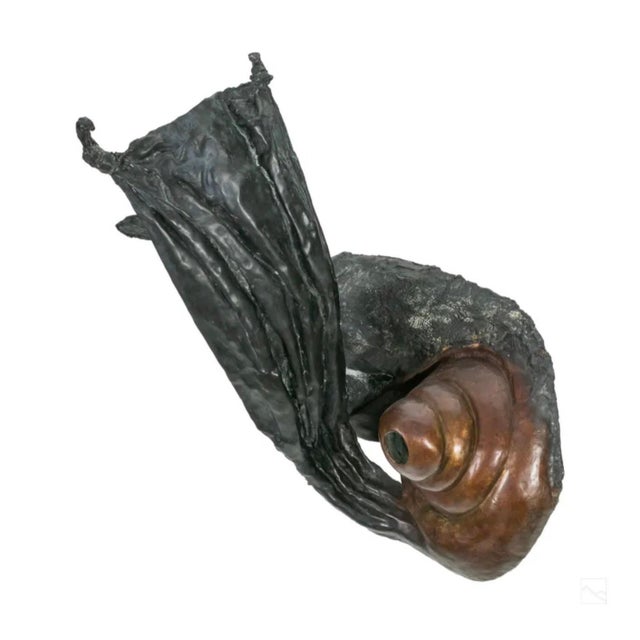 Phoebe Adams, Large Biomorphic Abstract Bronze Sculpture Phoebe Adams Wall Hanging, 1985 For Sale