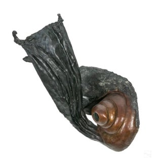 Phoebe Adams, Large Biomorphic Abstract Bronze Sculpture Phoebe Adams Wall Hanging, 1985