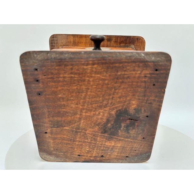 Japy Frères Antique French Coffee Grinder Beechwood and Cast Iron, Circa 1920 For Sale - Image 14 of 15
