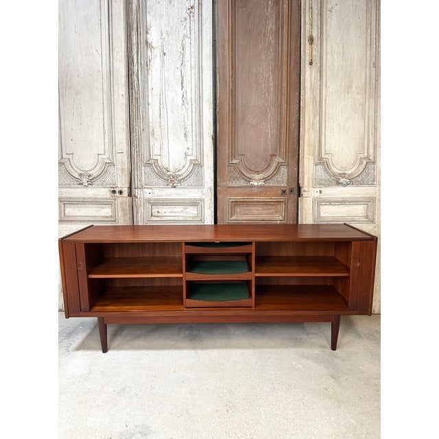 Wood Scandinavian Teak Sideboard, 1960 For Sale - Image 7 of 17