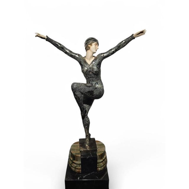 Demeter H. Chiparus, Art Deco Figure, 1920, Silvered Bronze For Sale - Image 16 of 17