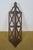Mid Century Mahogany Reticulated Fretwork 3 Tier Corner Curio Display Shelf 27" For Sale - Image 4 of 13