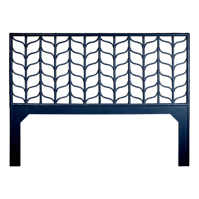 Ivy Headboard King, Navy Blue For Sale