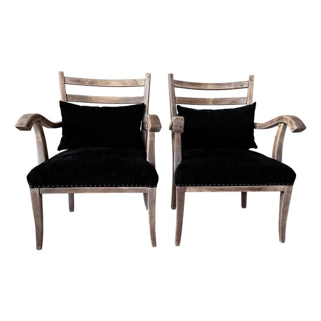 Set of Vintage Coastal Armchairs For Sale - Image 9 of 9