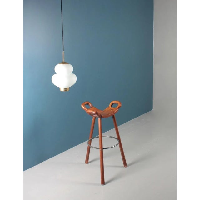 Spanish Bar Stools, 1960s, Set of 3 For Sale - Image 10 of 12