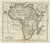 Antique Map of Africa with French Cartouche and Scale, 1780 For Sale