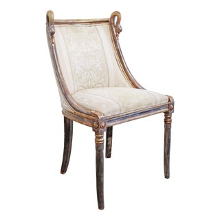 French Empire Style Swan Chair, 1980s For Sale