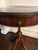 Vintage Regency Style Mahogany Pedestal Drum Side Table With Brass Claw Feet For Sale - Image 11 of 12