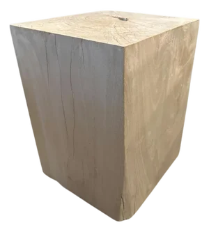 Andrianna Shamaris St. Barts Bleached Teak Wood Side Table