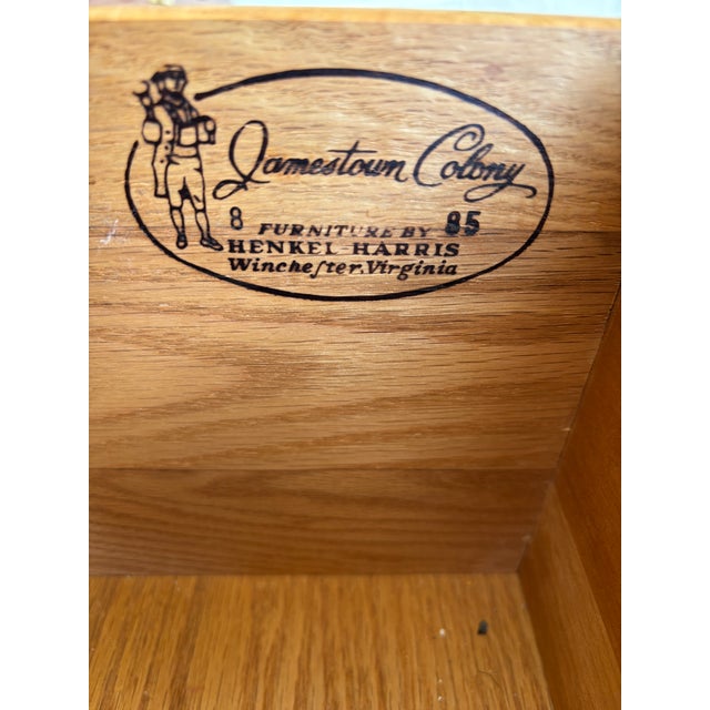 Henkel Harris Cherry Georgian Style 2 Drawer Huntboard For Sale - Image 14 of 14