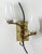 French 1950s Mid-Century French Double Sconces - a Pair For Sale - Image 3 of 10