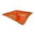 Mid 20th Century Japanese Orange Glaze Ceramic Catchall For Sale