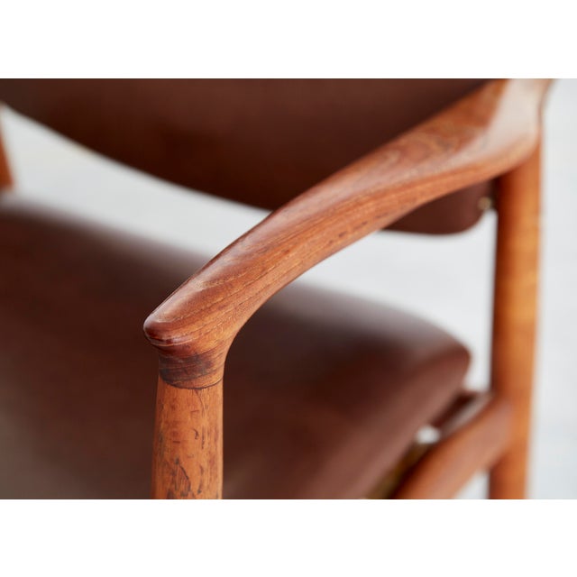 Vintage Captain's Chair in Teak by Erik Buch for Ørum Møbler, 1960s For Sale - Image 15 of 18