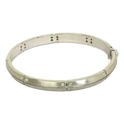 Tiffany & Co. Streamerica Bracelet Diamonds 18k White Gold Bangle For Sale