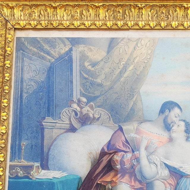 The Loves of Francis I, Colored Engravings, 1800s, Set of 2 For Sale - Image 11 of 18