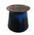 Contemporary Italian Deep Cobalt & Onyx Ceramic Side Table For Sale - Image 4 of 11