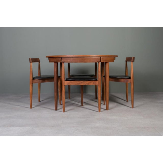 Dining Table & Roundette Chairs by Hans Olsen for Frem Røjle, Denmark, 1960s, Set of 5 For Sale - Image 17 of 18