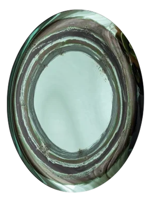 Green Aura Wall Mirror by Oom Glass