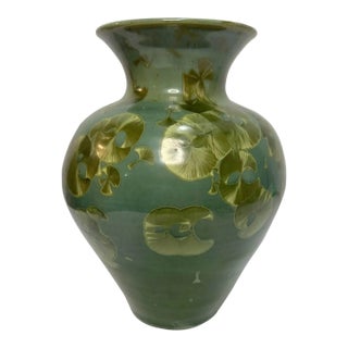 Late 20th Century Uwharrie Crystalline Pottery Vase For Sale