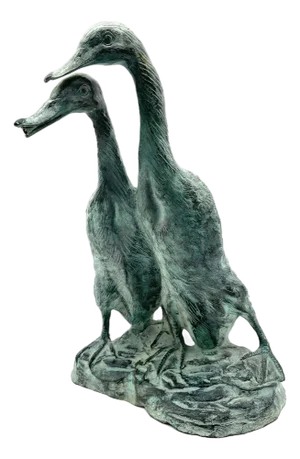 Chinese Duck Figurine in Bronze, 1990s